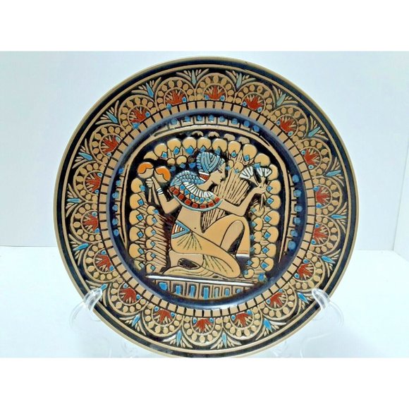 Denby Ware Egyptian Collection-The Queen's Handmaiden No. 1091 Plate Collectible - Picture 1 of 6